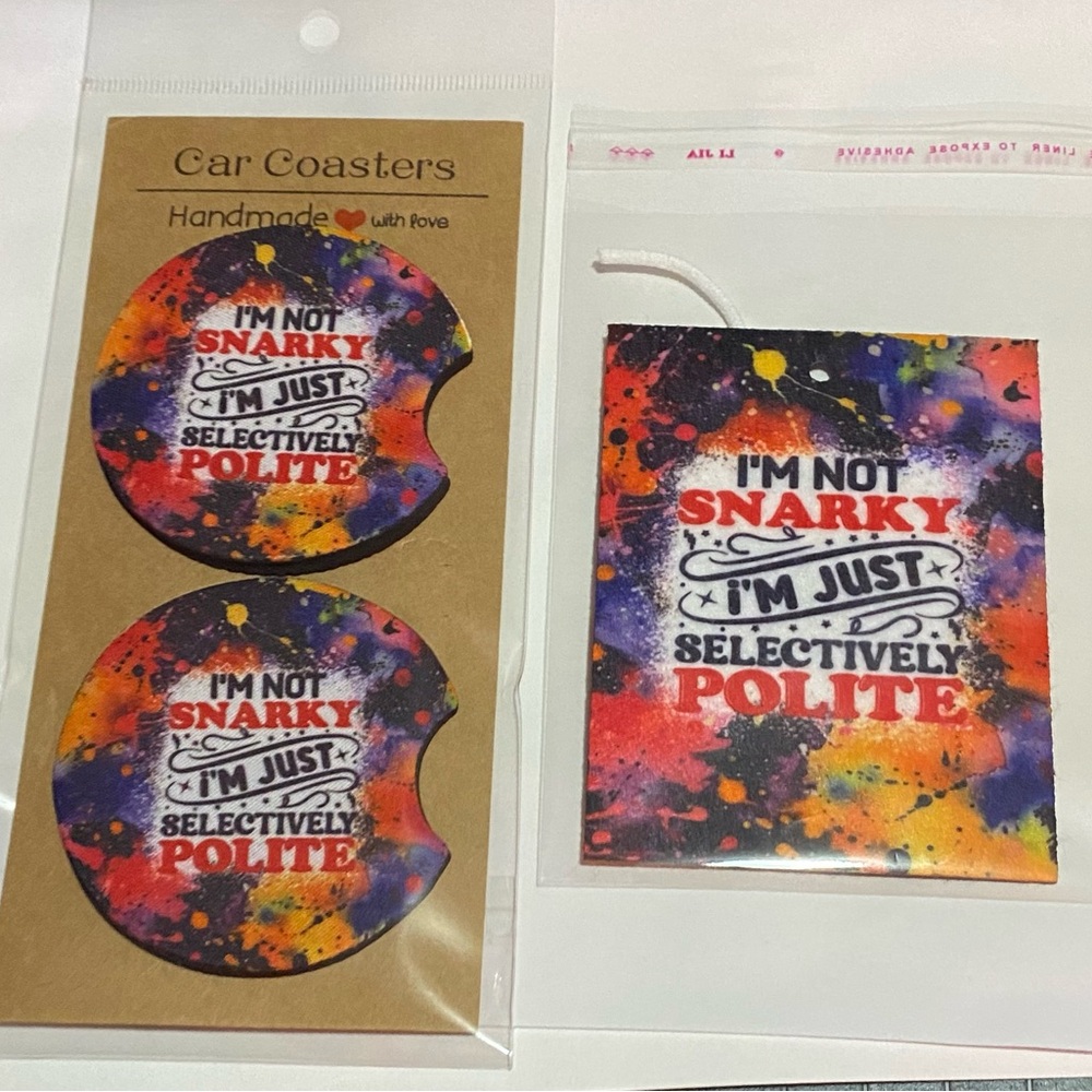Car coaster and car freshener